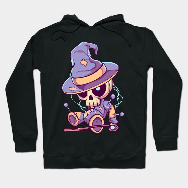 Voodoo Doll Witch Hoodie by DionArts